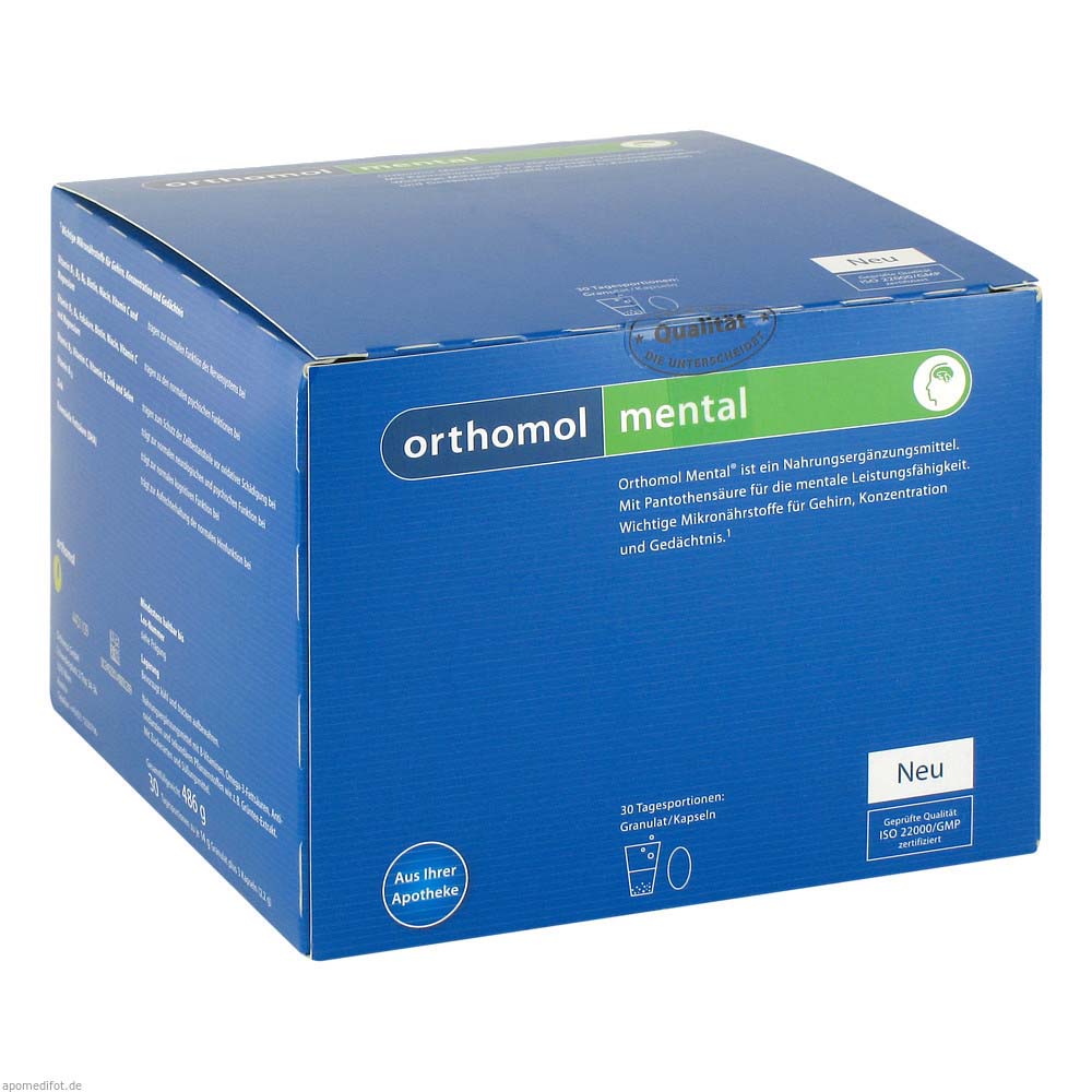 Orthomol Mental Granulat plus Kapseln 30 Stk.