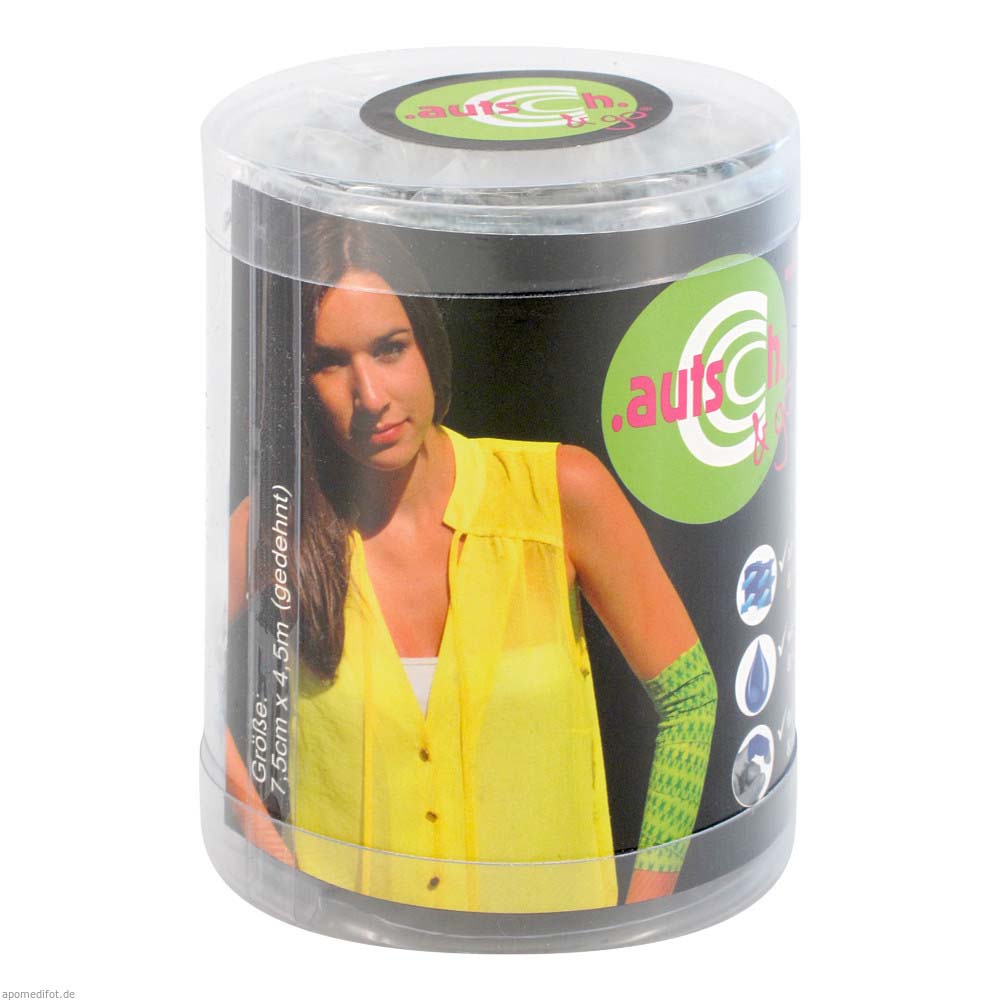 Autsch & go Elastische Bandage Camouflage-blau 75 mm 1 Stk.