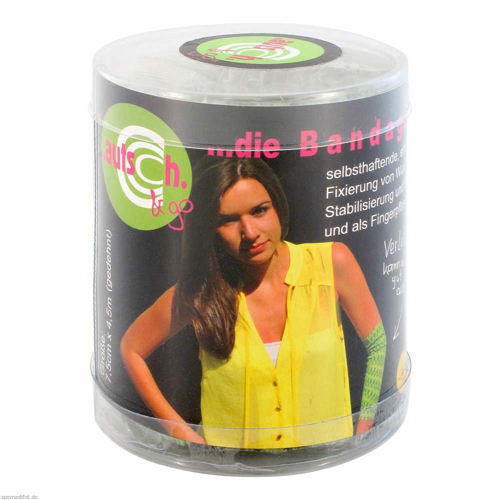 Autsch & go Elastische Bandage Camouflage-grün 75 mm 1 Stk.