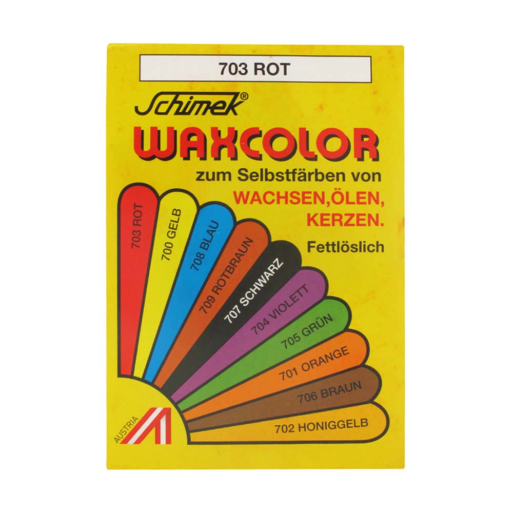 Waxcolor Waschfarbenpulver Rot 1 Stk. 