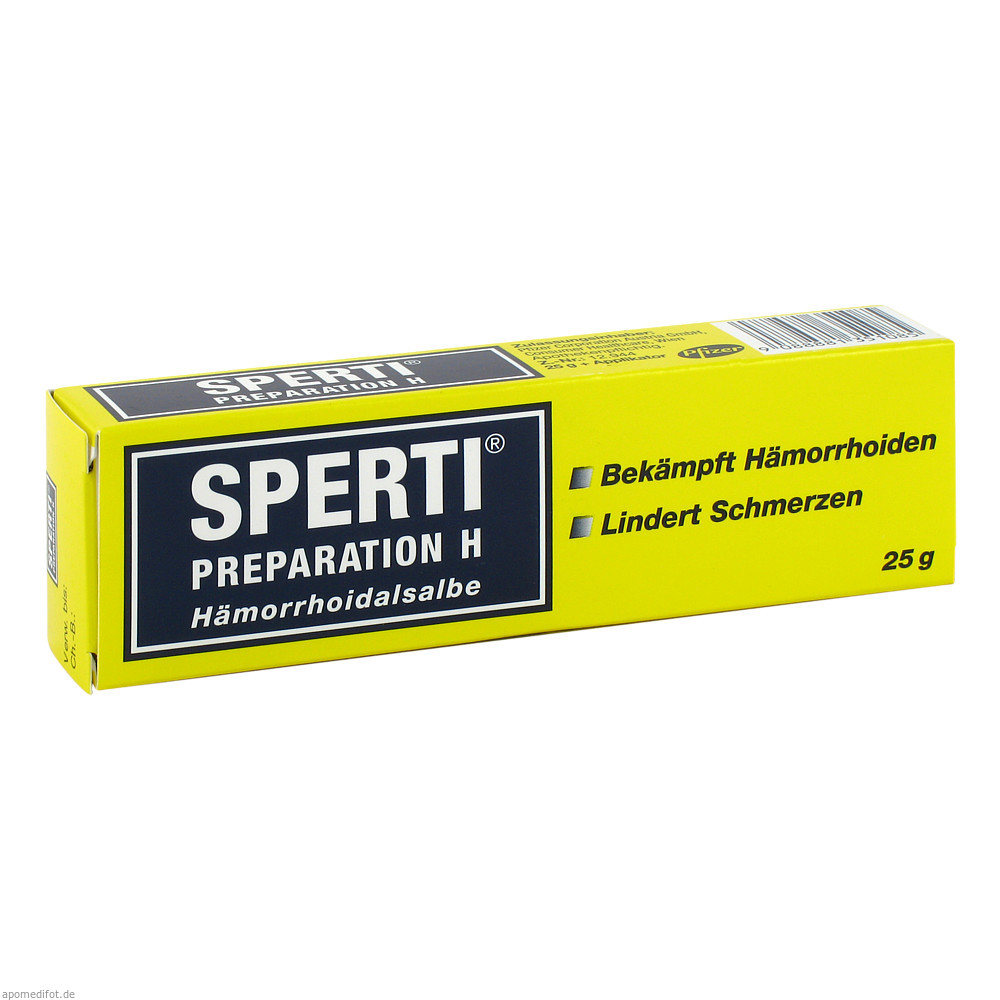 Sperti Preparation H Hämorrhoidalsalbe 25 g