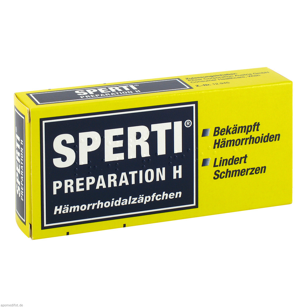 SPERTI PREPARATION H Hämorrhoidalzäpfchen 12 Stk.