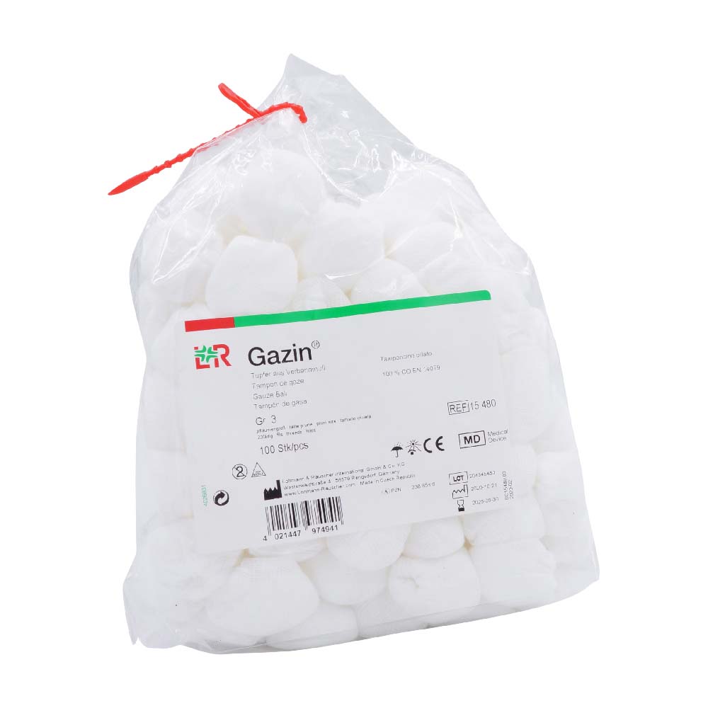 Gazin Tupfer unsteril 100 Stk. Gr. 3