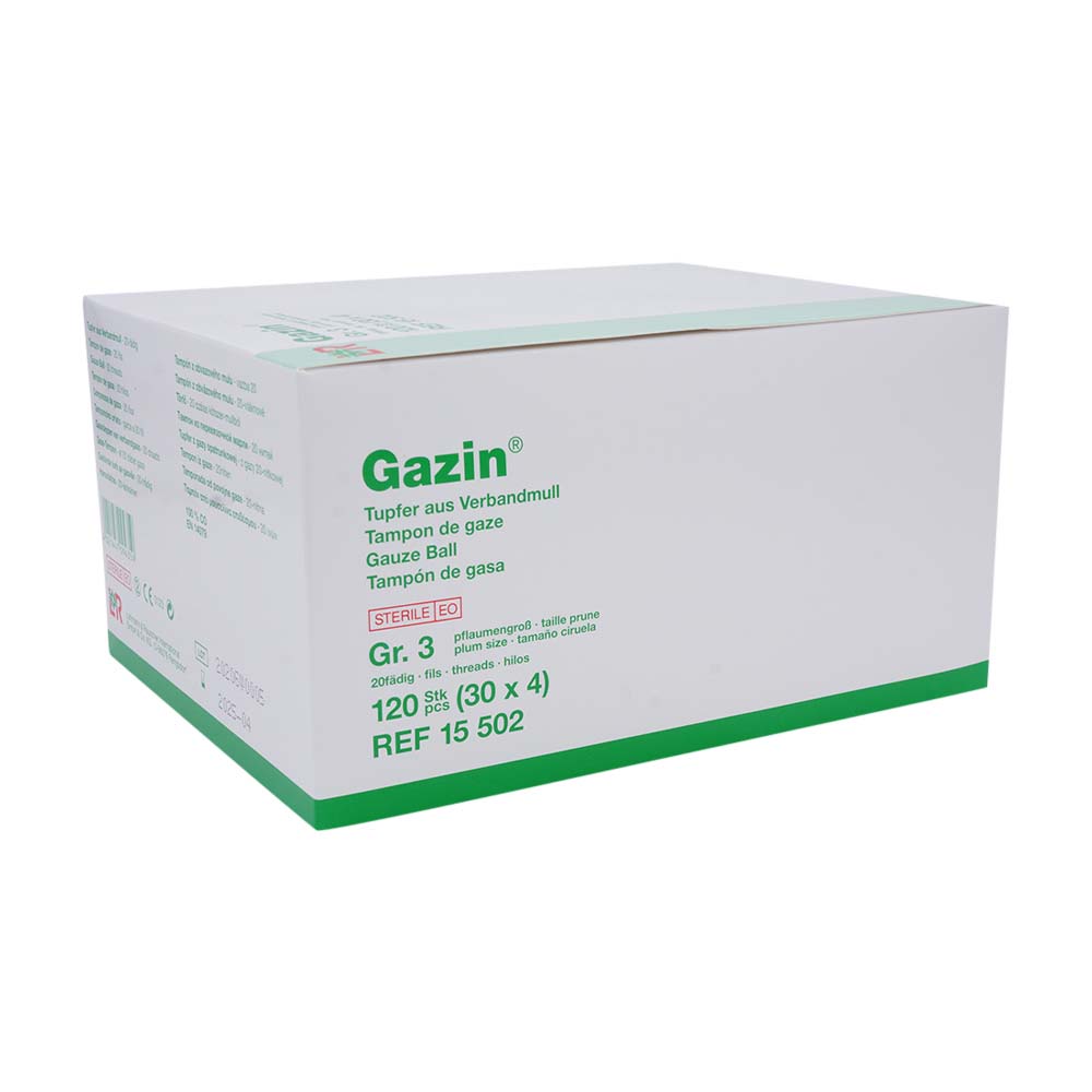 Gazin Tupfer steril  Gr. 3 30 x 4 cm
