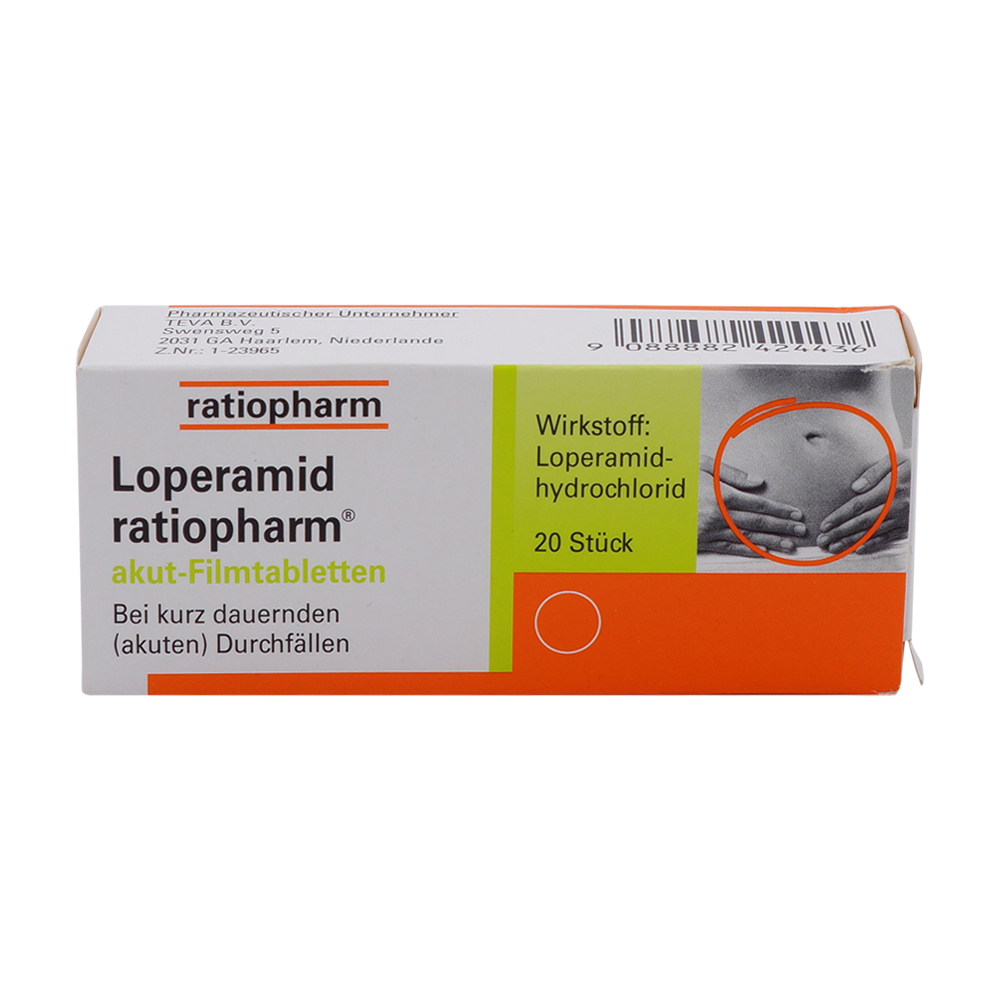 Ratiopharm Loperamid akut-Filmtabletten 20 Stk.