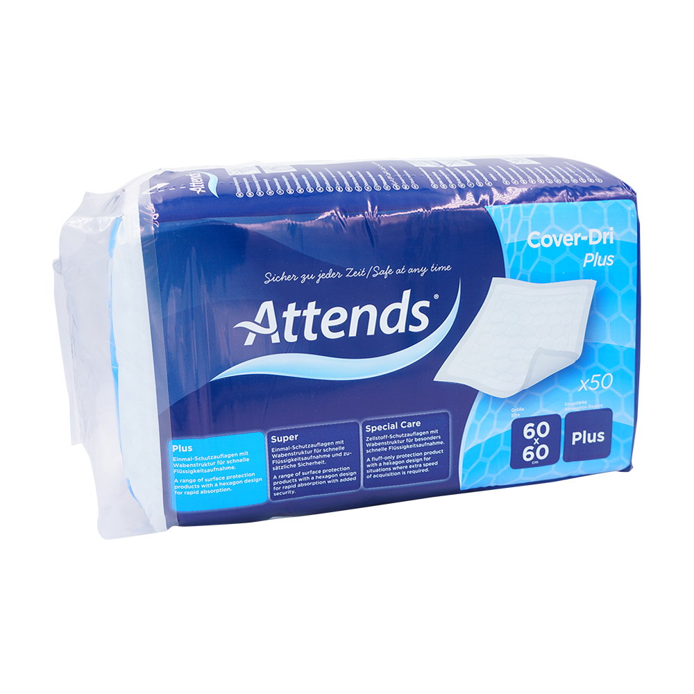 Krankenunterlagen Attends PL 60x60 50 Stk.
