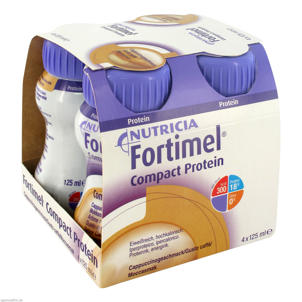 Nutricia Fortimel Compact Protein 125 4 Stk. Cappuccino