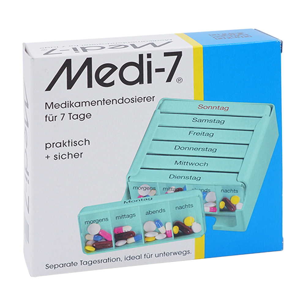 Medi-7 APV Medikament Türkis Doskar 1 Stk.