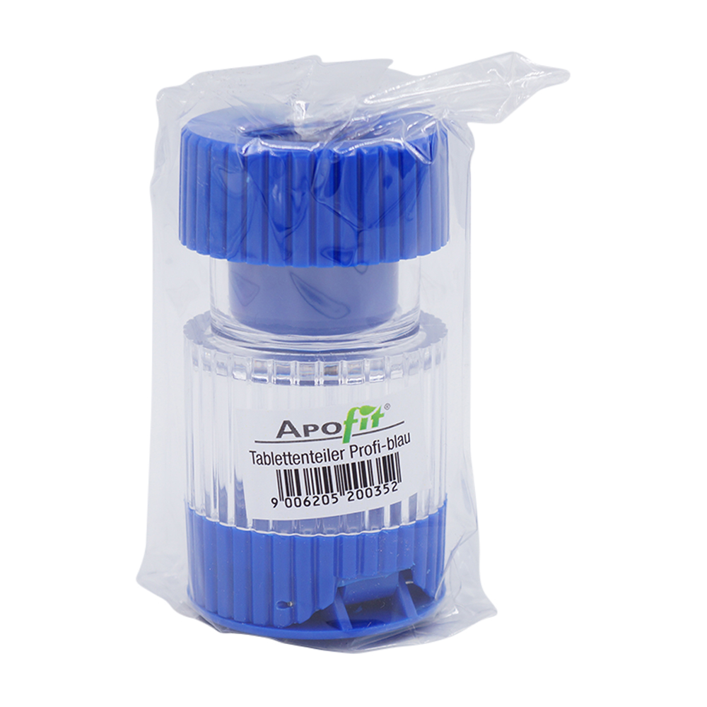 Mörser+Tabletten Teiler Apofit Blau 1 Stk.