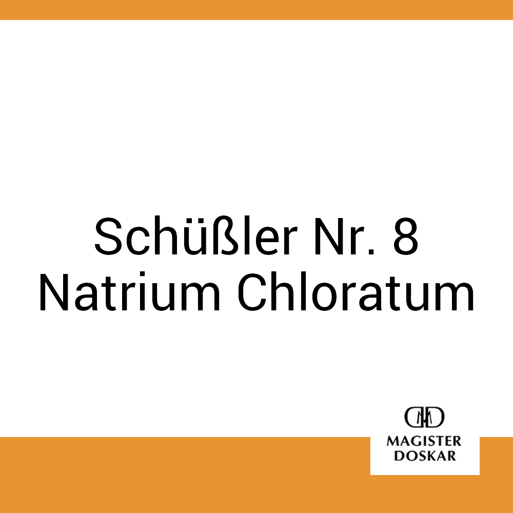 Schüßler Nr. 8 Natrium Chloratum Doskar 50 g D12 Salbe