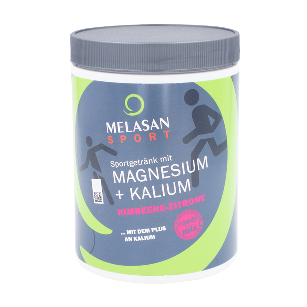 Melasan Sport Sportgetränk mit Magnesium Kalium Himbeere-Zitrone 610 g