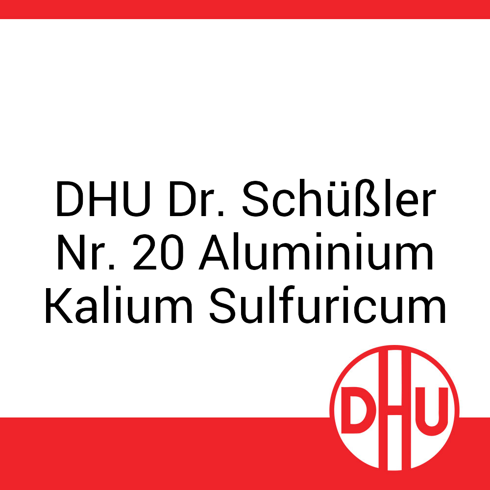 DHU Dr. Schüßler Nr. 20 Aluminium Kalium Sulfuricum DHU 20 g D 12 Tabletten